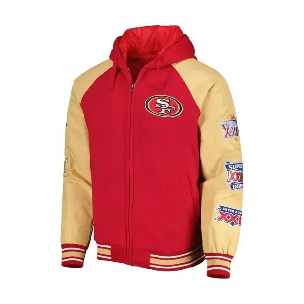 San Francisco Hooded Jacket | Super Bowl Varsity Jacket