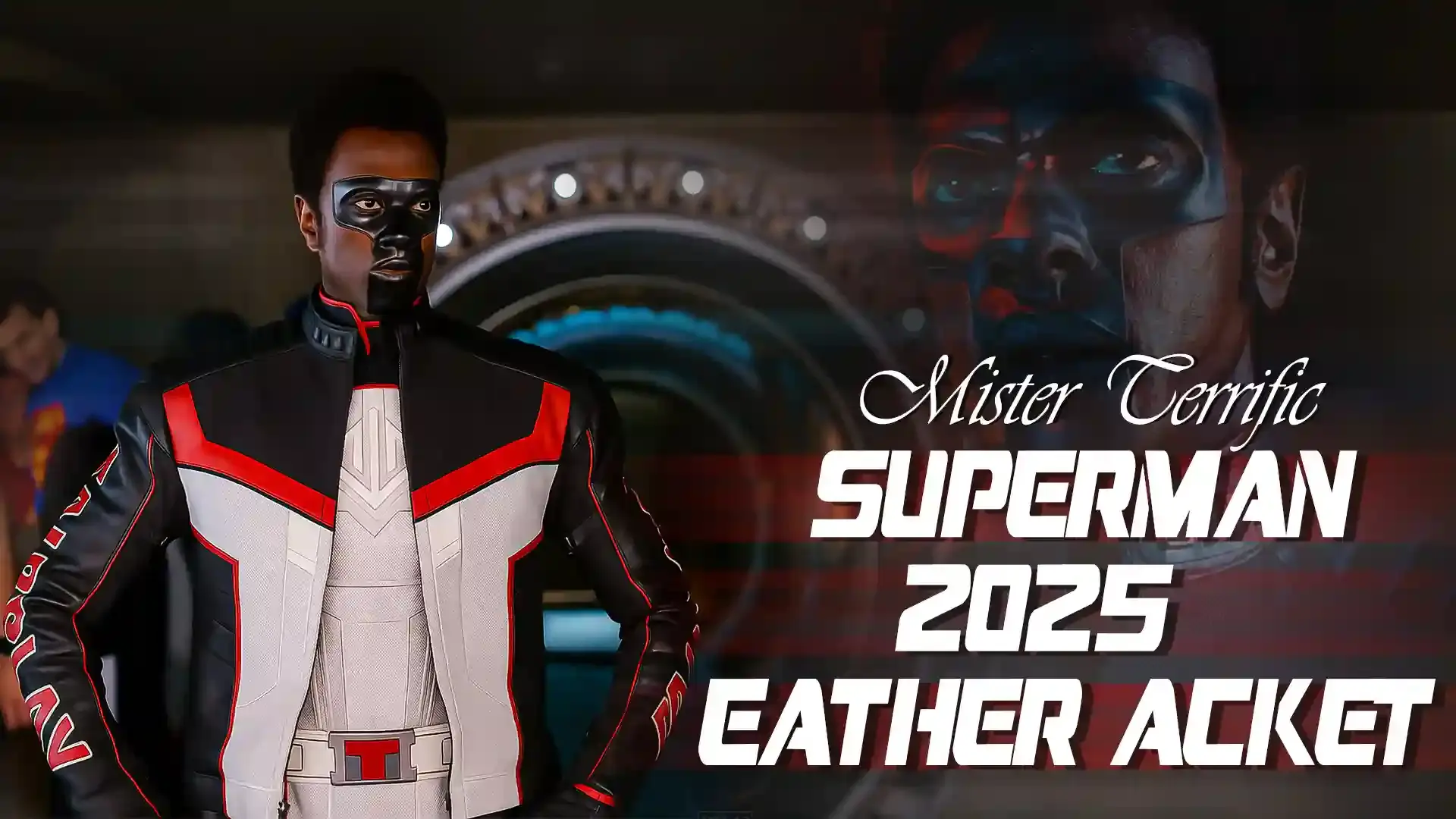 Superman 2025 Mister Terrific Leather Jacket